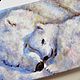 Heat together acrylic Painting on canvas (blue polar bears), Pictures, Yuzhno-Uralsk,  Фото №1