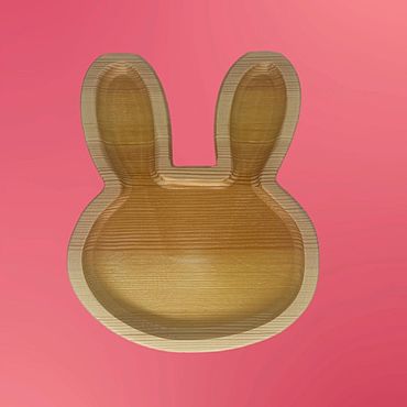 Посуда ручной работы. Ярмарка Мастеров - ручная работа Менажница Зайчик. Handmade.
