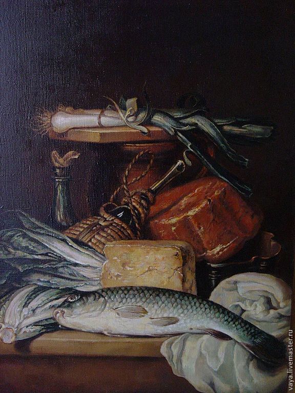 Рыбная лавка картина