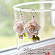 Order Earrings 'Delicate roses'. KG_flowers. Livemaster. . Earrings Фото №3