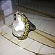 Ring 'Sirena' with Baroque pearls and tsavorite garnets. Rings. SELENA. Online shopping on My Livemaster.  Фото №2