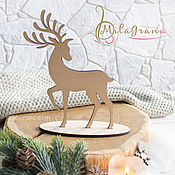 Материалы для творчества handmade. Livemaster - original item Deer on a stand Christmas preparations. Handmade.