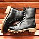 Shoes: Bandolier ' black perforation beige tread sole». Boots. Hitarov (Hitarov). My Livemaster. Фото №4