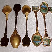 Винтаж handmade. Livemaster - original item Souvenir spoons Sochi. Handmade.