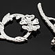 Замочек тоггл Matt Rhodium Plated  Южная Корея, Фурнитура для украшений, Москва,  Фото №1