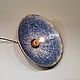 Ceramic lamp with blue crystals ( diameter 35/24 cm), Chandeliers, Moscow,  Фото №1