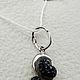 Silver pendant with Swarovski crystals. Pendants. yakitoriya. My Livemaster. Фото №4