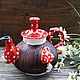 Чайник заварочный ручной работы, керамический. Мухоморы, Чайники, Пермь,  Фото №1