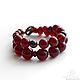 Bracelet 'the Season of cherries'. Bead bracelet. MAGNOLIA. My Livemaster. Фото №4
