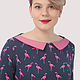 Blue Flamingo blouse made of viscose. Blouses. Yana Levashova Fashion. My Livemaster. Фото №4