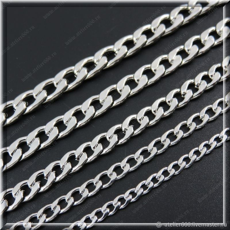 Chain steel No. 5 length from 50 cm width 5-10 mm, Chain, Moscow,  Фото №1