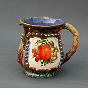 Посуда handmade. Livemaster - original item Mugs and cups: Fruit.A large mug. Handmade.