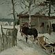 Копия картины Коровина "Зимой". Картины. Любовь. Интернет-магазин Ярмарка Мастеров.  Фото №2