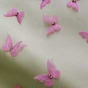 Материалы для творчества handmade. Livemaster - original item 3D Organza Butterfly Set. pink. Handmade.