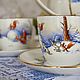 Painted porcelain. Tea set 'Christmas tree'. Tea & Coffee Sets. Frida Gots. Online shopping on My Livemaster.  Фото №2