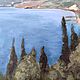 Заказать Ялта Картина маслом Крым горы море. Викторианка. Ярмарка Мастеров. . Картины Фото №3