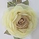 FABRIC FLOWERS. Chiffon rose ' Elina-II'. Brooches. fioridellavita. My Livemaster. Фото №4
