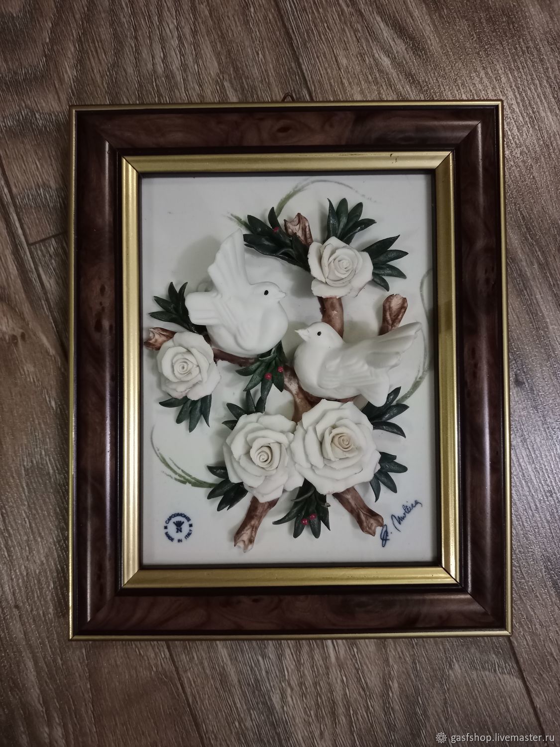 Винтаж: Картина бисквитный фарфор Capodimonte Италия купить в интернет ...
