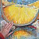 Картина маслом «Яркие апельсинки», 60-60 см. Картины. Жанна Щепетова. Ярмарка Мастеров.  Фото №10