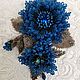 Brooch-pin: ' Blue frost'. Brooches. Svetlana (groza-sv72). Online shopping on My Livemaster.  Фото №2