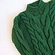 Order dresses: Handmade knitted grass-colored dress to order. Kardigan sviter - женский вязаный свитер кардиган оверсайз. Livemaster. . Dresses Фото №3