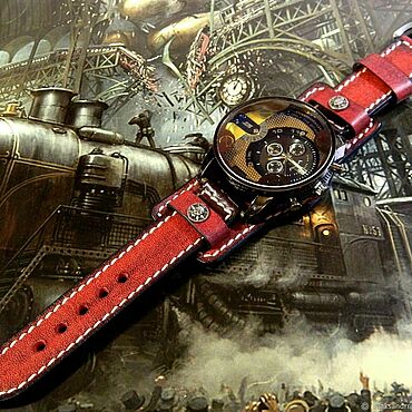 Украшения ручной работы. Ярмарка Мастеров - ручная работа Часы наручные "Armored watches" кварцевые. Handmade.