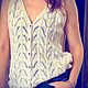 Топ По волнам. Топы. KusKus_Knit. Интернет-магазин Ярмарка Мастеров.  Фото №2