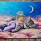 Картина акрилом  "Откуда берутся девочки". Картины. Yulia-luana-art. Ярмарка Мастеров.  Фото №5