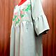 Women's embroidered dress 'Flowers of shivonika' ZHP2-227. Dresses. babushkin-komod. Online shopping on My Livemaster.  Фото №2
