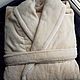 Women's velour-Mahra robe ' Ivory'. Robes. Warm gift. Online shopping on My Livemaster.  Фото №2