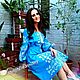 Dress embroidered linen. Boho Bohemian Style, Dresses, Slavyansk-on-Kuban,  Фото №1