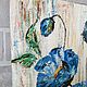 Картина Голубой мак, Синие цветы, Гималайский мак, масло, 20х25. Картины. Студия Валерии Еремеевой. Ярмарка Мастеров.  Фото №4