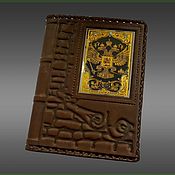 Канцелярские товары handmade. Livemaster - original item Leather diary with engraving 