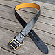 Leather belt belt mod.Komandir Lux Black. Straps. Labour. My Livemaster. Фото №5