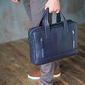 Сумки и аксессуары handmade. Livemaster - original item Men`s business leather bag 