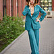 Women's suit with trousers Palazzo 'EMERALD'. Suits. BRAGUTSA. My Livemaster. Фото №4