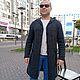 Cardigan mens. Mens outerwear. Knitted Things For All (matronka). My Livemaster. Фото №4