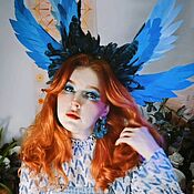 Звёздный чокер, зловещая луна. Готическая бархотка, dark boho ожерелье