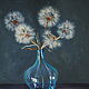Oil painting Still Life with dandelions and red onion. Pictures. Painting by Margarita Drevs. Online shopping on My Livemaster.  Фото №2