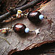 Order 'Forest dreams', earrings with shells, wood and stars. legendavincento. Livemaster. . Earrings Фото №3