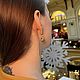 Серьги подснежники с позолотой - "Galanthus". Серьги классические. DERZKAYA MATRЁNA by Darya Kozlova. Ярмарка Мастеров.  Фото №12