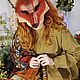 На заказ! Маска китцунэ, лиса Алиса, китсуне, лисья маска, Halloween. Маски персонажей. shadowbabes.shop. Ярмарка Мастеров.  Фото №5