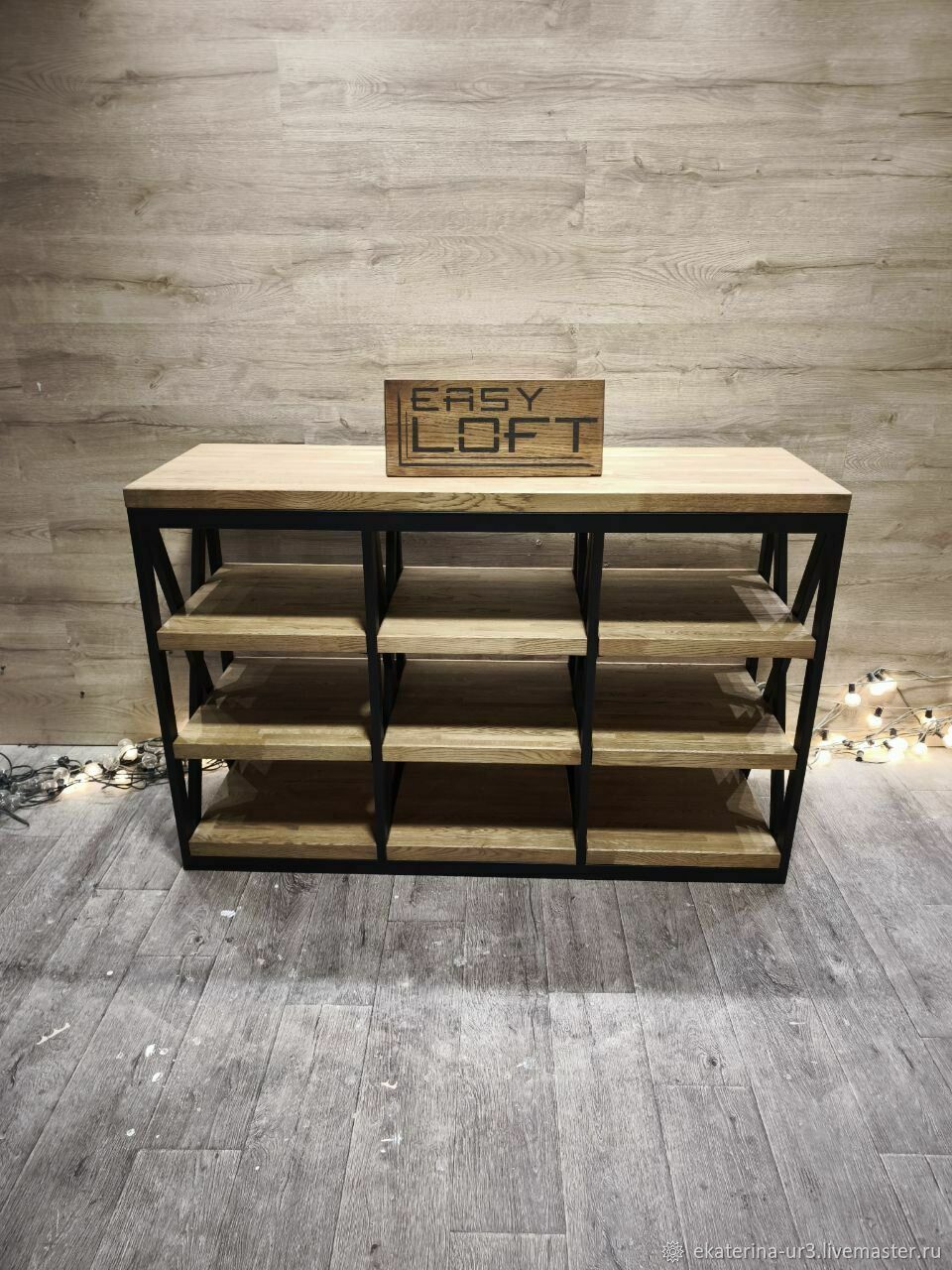 Тумба Лофт из дуба LOFT BOX B-087 на заказ в интернет-магазине Ярмарка ...