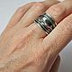 Кольцо из серебра "Черный шёлк 4". Кольца. Newstylejewelry. Ярмарка Мастеров.  Фото №7