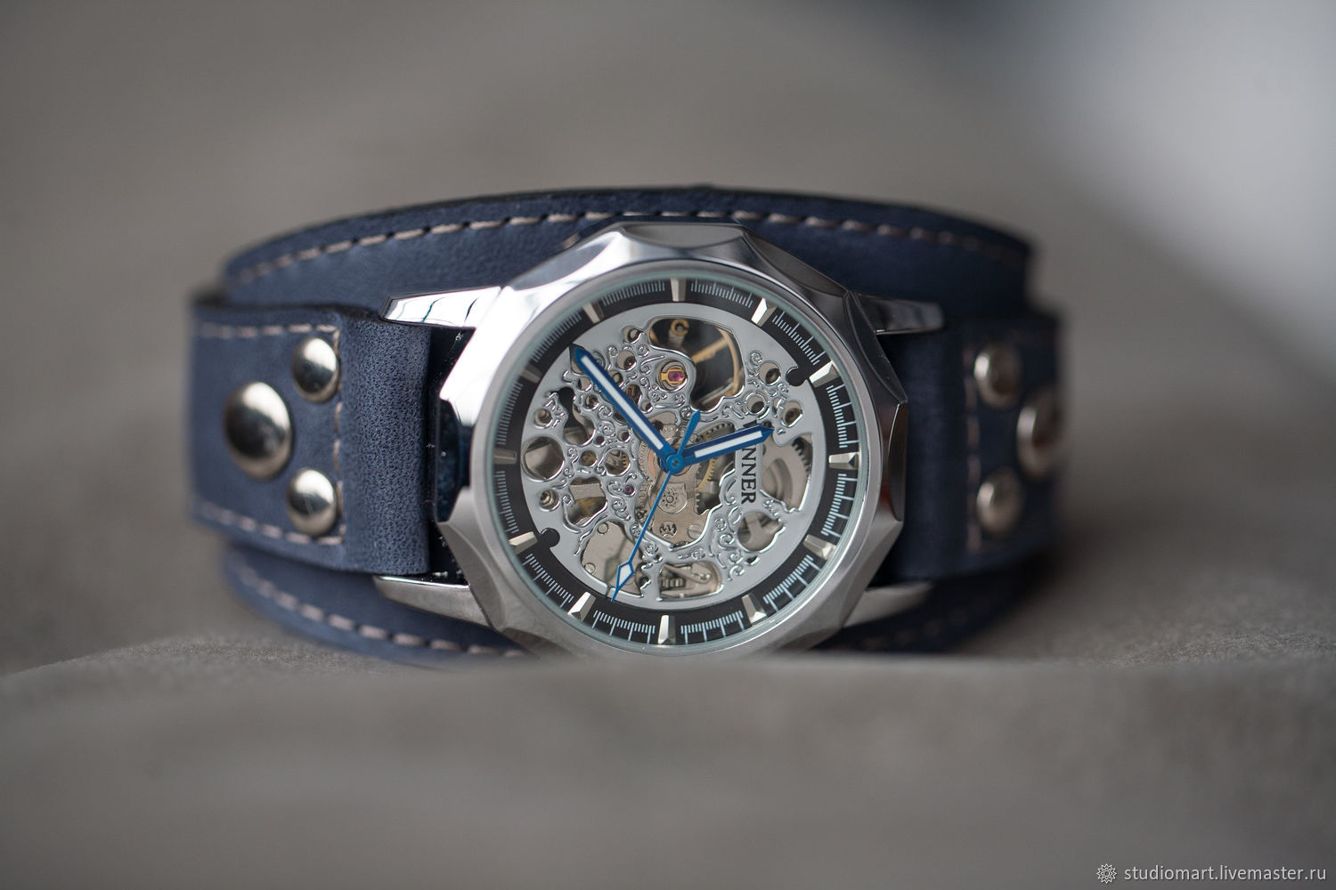 Aviator blue wrist watch, Watches, St. Petersburg,  Фото №1