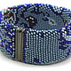 The bracelets are handmade. Fair Masters - handmade. To buy a Bracelet Paisley blue. Handmade.  Combined, the bracelet on the arm
