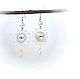 Earrings with Swarovski crystals white, Earrings, Rostov-on-Don,  Фото №1