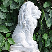 Для дома и интерьера handmade. Livemaster - original item Lion concrete figurine for home and garden decor Provence Vintage. Handmade.