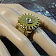 Steampunk 'Gear' rings made of brass and copper, Ring, Saratov,  Фото №1
