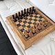 Шахматы авторские ручной работы. Шахматы. ARTs & CRAFTs. Интернет-магазин Ярмарка Мастеров.  Фото №2